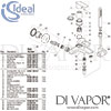 Ideal Standard Connect Air Concept Air Exposed Chrome Bath Shower Mixer Spares